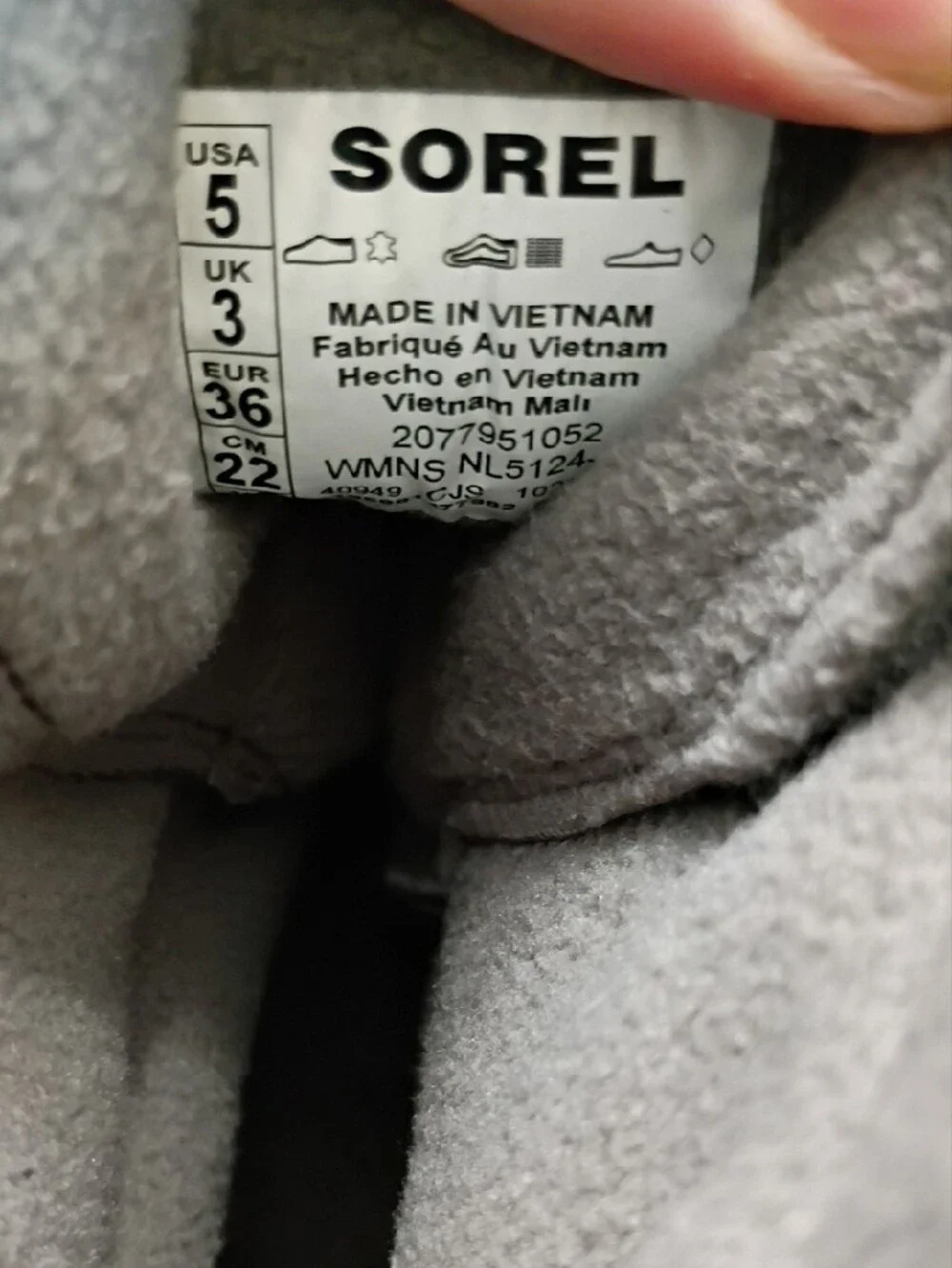 Sorel Gray Explorer III Joan Suede Waterproof LaceUp Waterproof Boots Cream Sole